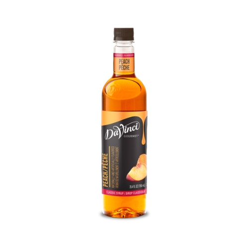 Davinci Gourmet Syrup Peach Flavored, 750 Milliliter, 4 Per Case